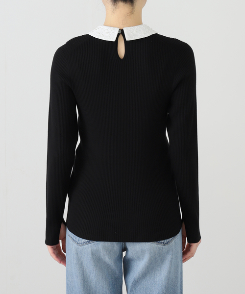 La TOTALITE（ラトータリテ）の「【洗える】パールカラー2WAYニット（ニット/セーター・レディース・チャコールグレー/ブラック・FREE）」の9枚目の写真