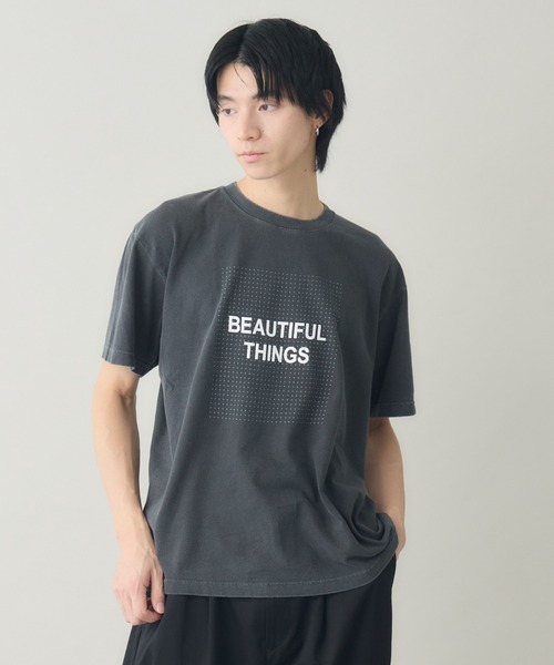 kuros'(クロス)の「BEAUTIFUL THINGS LOGO TEE(Tシャツ/カットソー・レディース・ブラック/ホワイト・MEDIUM/LARGE)」の2枚目の写真