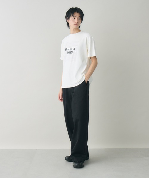kuros'(クロス)の「BEAUTIFUL THINGS LOGO TEE(Tシャツ/カットソー・レディース・ブラック/ホワイト・MEDIUM/LARGE)」の14枚目の写真