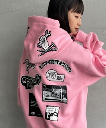 yori パーカー　⭐︎美品⭐︎ ピンク エンボスステッチロゴプルパーカー｜WEGO（ウィゴー） – WEGO ONLINE STORE