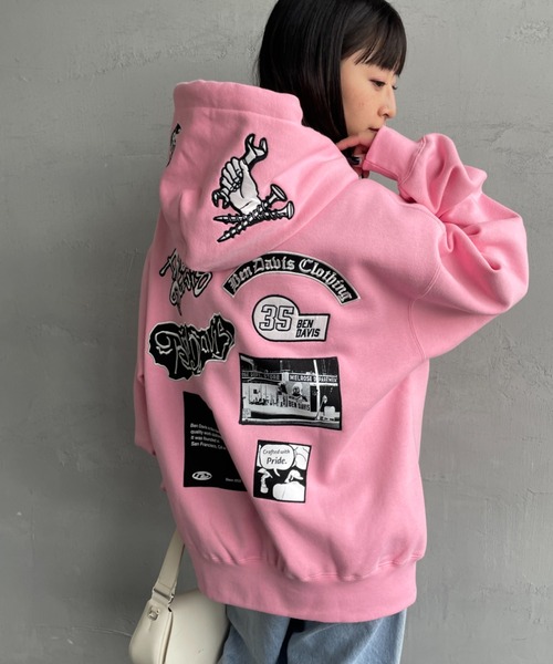 WEB限定】[BEN DAVIS/ベンデイビス] マルチワッペン バックプリント