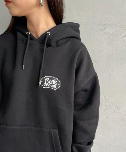 BEN DAVIS（ベンデイビス）の「【WEB限定】[BEN DAVIS/ベンデイビス] マルチワッペン バックプリントパーカー【追加】（パーカー・レディース・グレー/ピンク/ブラック・M/L/XL）」の13枚目の写真