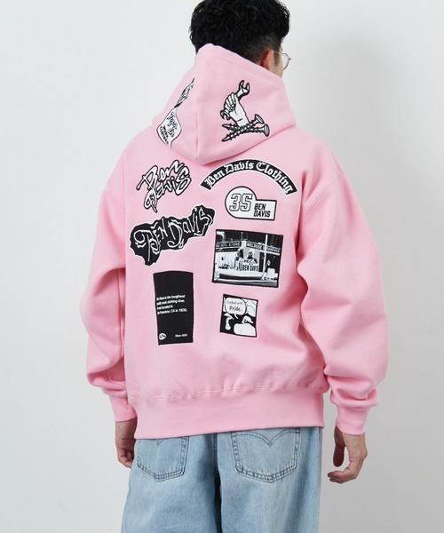 WEB限定】[BEN DAVIS/ベンデイビス] マルチワッペン バックプリント