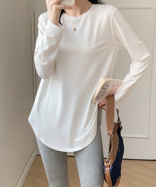 SallyLunn(サリーラン)の「レイヤード長袖ロンT(Tシャツ/カットソー・レディース・ホワイト/ピンク/ブラック/グレー・MEDIUM/LARGE)」の10枚目の写真