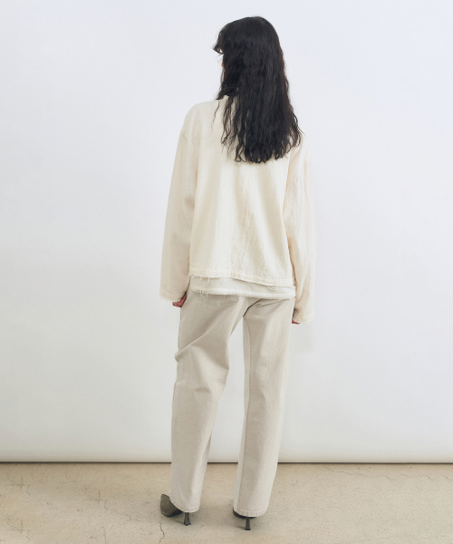 INSILENCE WOMEN（インサイレンスウーマン）の「トーンオントーンセミカーブデニム ベージュ（デニムパンツ・レディース・その他・X-SMALL）」の9枚目の写真