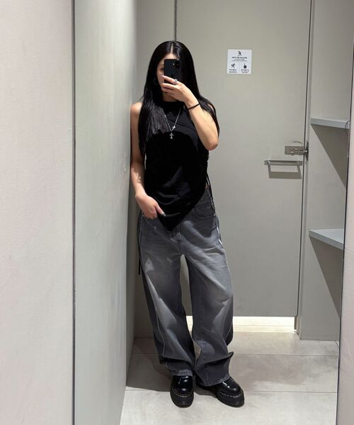 INSILENCE WOMEN（インサイレンスウーマン）の「トーンオントーンセミカーブデニム ベージュ（デニムパンツ・レディース・その他・X-SMALL）」の11枚目の写真