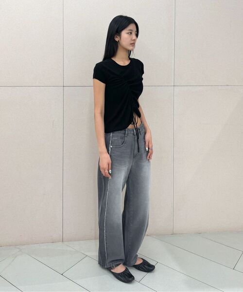 INSILENCE WOMEN（インサイレンスウーマン）の「トーンオントーンセミカーブデニム ベージュ（デニムパンツ・レディース・その他・X-SMALL）」の3枚目の写真
