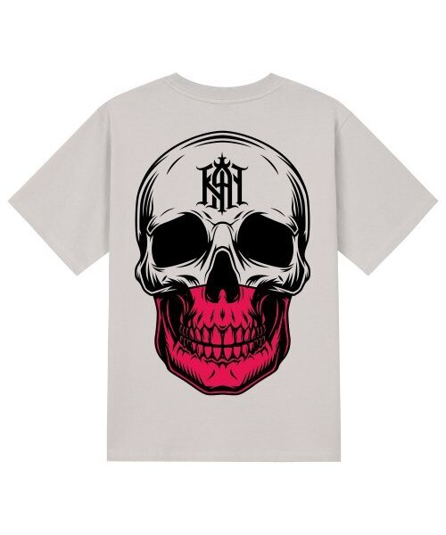 KAN6312(カン6312)の「KTC0142 カクテルスカル 半袖Tシャツ - ベージュ(Tシャツ/カットソー・メンズ・その他・LARGE/X-LARGE/MEDIUM/SMALL)」の1枚目の写真