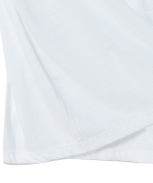 Beyond Closet（-）の「[COLLECTION LINE] リネンブレンドヴィンテージガーメントヘンリーネック半袖Tシャツホワイト（Tシャツ/カットソー・メンズ・その他・MEDIUM/LARGE）」の6枚目の写真