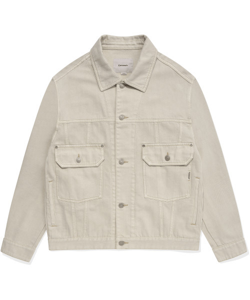 COVERNAT(カバーナット)の「デニムトラッカージャケットアイボリー(デニムジャケット・レディース・その他・SMALL/X-LARGE/LARGE/MEDIUM)」の1枚目の写真