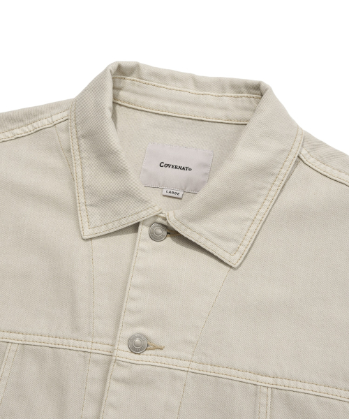 COVERNAT(カバーナット)の「デニムトラッカージャケットアイボリー(デニムジャケット・レディース・その他・SMALL/X-LARGE/LARGE/MEDIUM)」の3枚目の写真