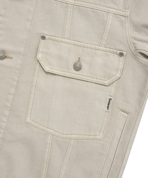 COVERNAT(カバーナット)の「デニムトラッカージャケットアイボリー(デニムジャケット・レディース・その他・SMALL/X-LARGE/LARGE/MEDIUM)」の5枚目の写真