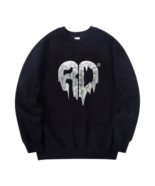 RADINEO(ラディネオ)の「ハートボールマンツーマンブラック(スウェット・メンズ・その他・MEDIUM/X-LARGE/LARGE)」の1枚目の写真