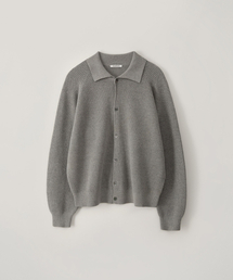 ラグランカラーカーディガン_MELANGE GRAY