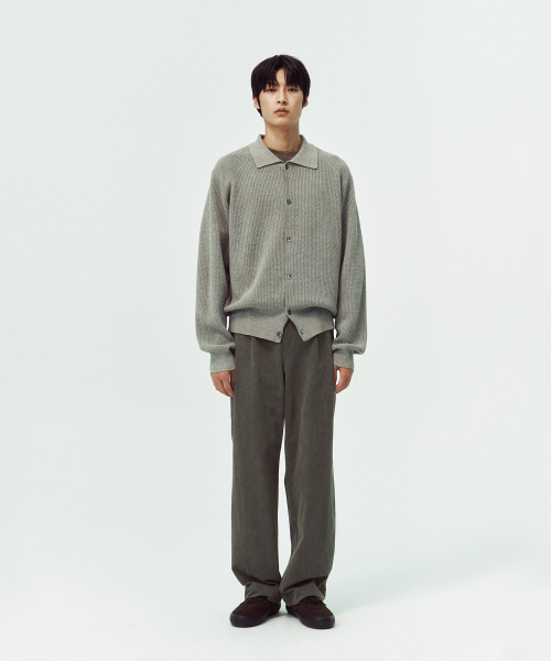 BLANKROOM(ブランクルーム)の「ラグランカラーカーディガン_MELANGE GRAY(カーディガン/ボレロ・メンズ・その他・1/2/3)」の2枚目の写真