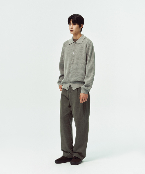 BLANKROOM(ブランクルーム)の「ラグランカラーカーディガン_MELANGE GRAY(カーディガン/ボレロ・メンズ・その他・1/2/3)」の3枚目の写真