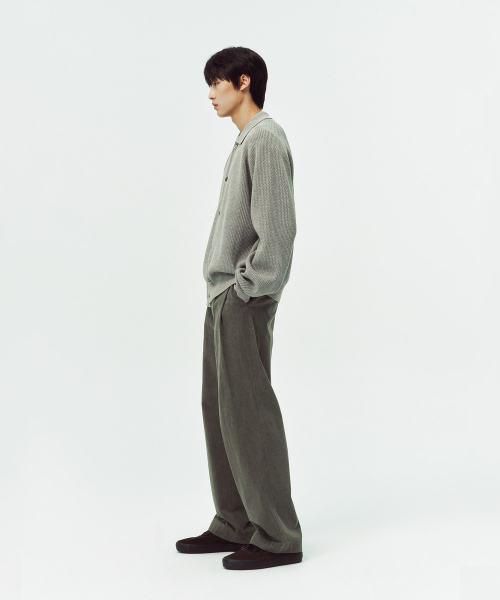 BLANKROOM(ブランクルーム)の「ラグランカラーカーディガン_MELANGE GRAY(カーディガン/ボレロ・メンズ・その他・1/2/3)」の4枚目の写真