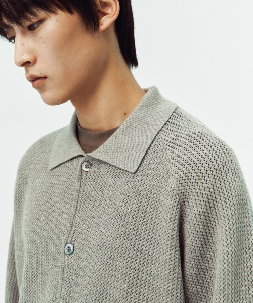 BLANKROOM(ブランクルーム)の「ラグランカラーカーディガン_MELANGE GRAY(カーディガン/ボレロ・メンズ・その他・1/2/3)」の6枚目の写真
