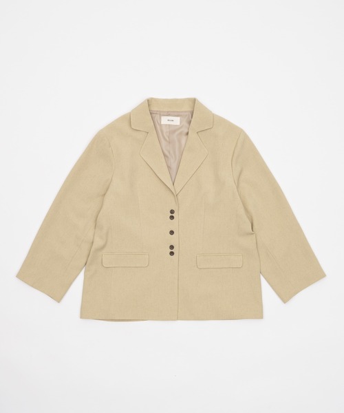 linen blend jacket/リネンブレンドジャケット（テーラードジャケット