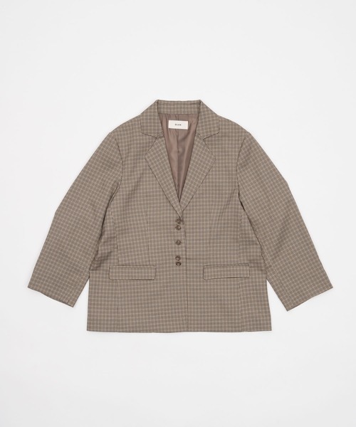 リネンブレンドジャケット OLUN linen blend jacket/リネンブレンドジャケット（テーラードジャケット