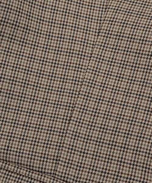 OLUN（オルン）の「linen blend jacket/リネンブレンドジャケット（テーラードジャケット・レディース・ベージュ/アイボリー/ブラウン/チェック・MEDIUM/SMALL）」の6枚目の写真
