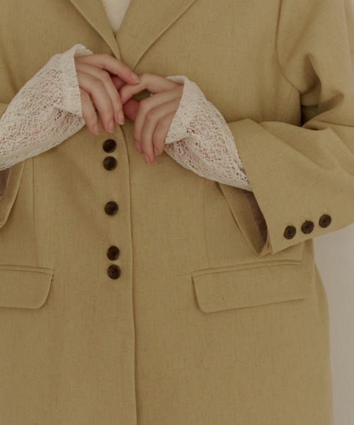 linen blend jacket/リネンブレンドジャケット（テーラードジャケット
