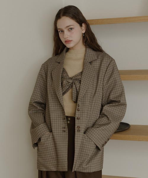 OLUN linen blend jacket/アイボリー Sサイズ linen blend jacket/リネンブレンドジャケット（テーラードジャケット