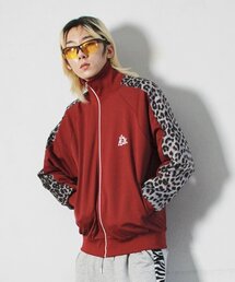 DEMARC（ドゥマーク）の「M ホピ ラグラン 配色 ジャージ ジップアップ バーガンディ（ナイロンジャケット）」