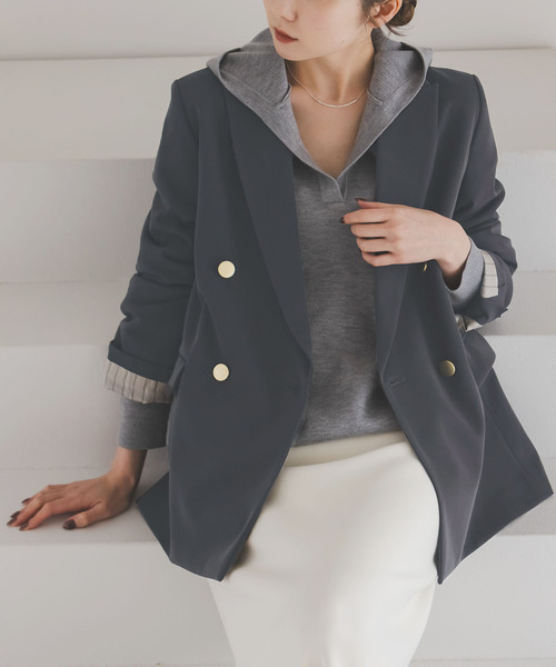 Noble（ノーブル）の「MANTECOエアーウール カルゼジャケット