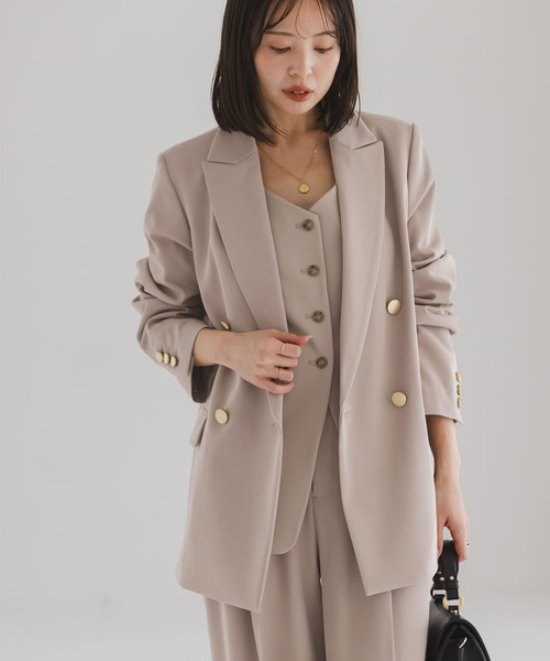 追加・セットアップ対応》フローツイルピークドラペルジャケット