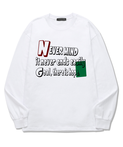 VANNWORKS(バンワークス)の「NEVER MIND ロングスリーブ (VLS099) ブラック(Tシャツ/カットソー・レディース・その他・SMALL/MEDIUM/LARGE/X-LARGE/XX-LARGE)」の4枚目の写真