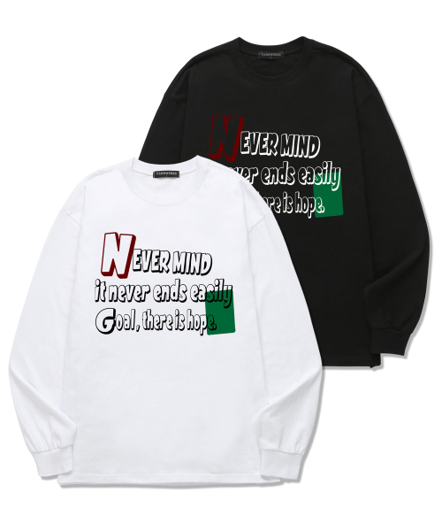 VANNWORKS(バンワークス)の「NEVER MIND ロングスリーブ (VLS099) ブラック(Tシャツ/カットソー・レディース・その他・SMALL/MEDIUM/LARGE/X-LARGE/XX-LARGE)」の5枚目の写真
