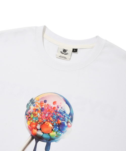 DYSFUNCT(ディスファンクト)の「ESFERA CANDY T-SHIRT (WHITE)(Tシャツ/カットソー・メンズ・その他・SMALL/MEDIUM/LARGE)」の4枚目の写真