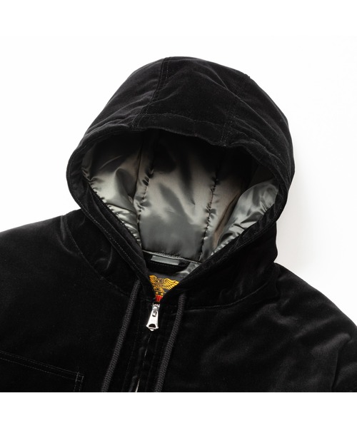 CALEE（キャリー）の「VINTAGE TYPE VELVETEEN DROP FIELD JACKET（ブルゾン・メンズ・ブラック・MEDIUM/LARGE）」の4枚目の写真