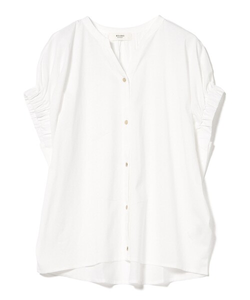 BEAMS HEART(ビームスハート)の「スキッパーネック シルケット カットソー(Tシャツ/カットソー・レディース・オフホワイト/その他/ブラック/イエロー系その他2・FREE)」の15枚目の写真