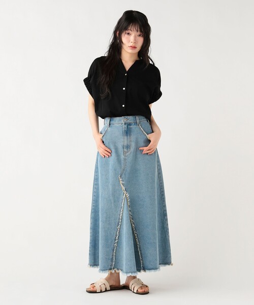 BEAMS HEART(ビームスハート)の「スキッパーネック シルケット カットソー(Tシャツ/カットソー・レディース・オフホワイト/その他/ブラック/イエロー系その他2・FREE)」の21枚目の写真