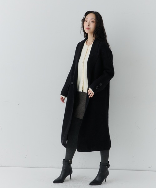 セール】Long Tailored Minimal Coat / ロングテーラードミニマル