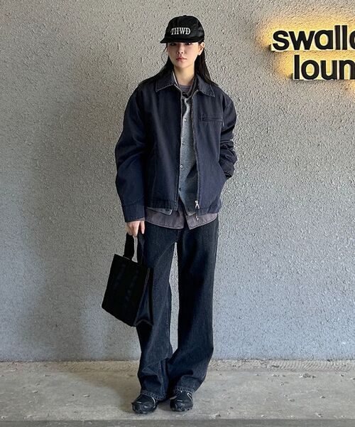 ANOTHER OFFICE WOMEN(アナザー オフィス ウーマン)の「w. Clair Relaxed Denim (Black)(デニムパンツ・レディース・その他・36/34)」の7枚目の写真