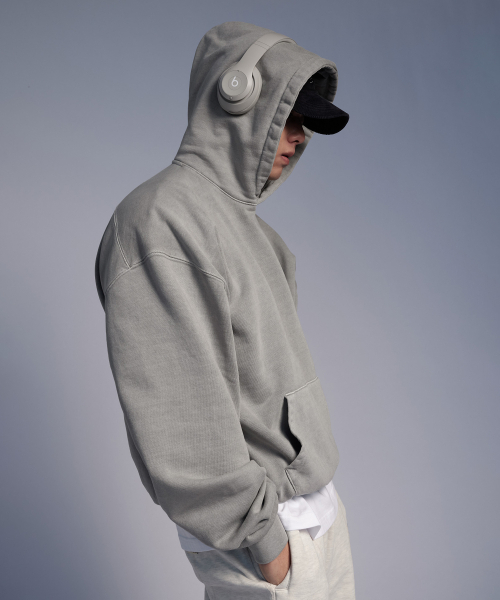 ONERM(ワンアルエム)の「ピグメントグラフィックヘビースウェットフードパーカー Gray(パーカー・レディース・その他・LARGE/X-LARGE)」の1枚目の写真