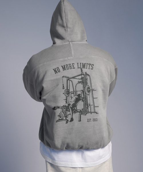 ONERM(ワンアルエム)の「ピグメントグラフィックヘビースウェットフードパーカー Gray(パーカー・レディース・その他・LARGE/X-LARGE)」の4枚目の写真
