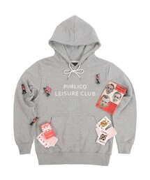 Pimlico Leisure Club Logo Leisure Hoodie(Unisex) - Grey