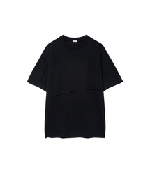 SR RAW-EDGE SHORT SLEEVE TEE Black
