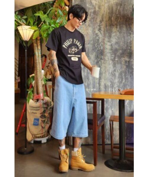 PHILIPPAKER(フィリップペイカー)の「ブルーベースバミューダワイドデニムショートパンツライトブルー(その他パンツ・メンズ・その他・MEDIUM/LARGE/X-LARGE)」の12枚目の写真