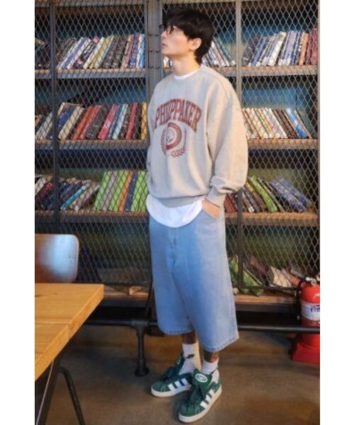 PHILIPPAKER(フィリップペイカー)の「ブルーベースバミューダワイドデニムショートパンツライトブルー(その他パンツ・メンズ・その他・MEDIUM/LARGE/X-LARGE)」の5枚目の写真