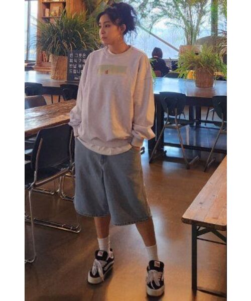 PHILIPPAKER(フィリップペイカー)の「ブルーベースバミューダワイドデニムショートパンツライトブルー(その他パンツ・メンズ・その他・MEDIUM/LARGE/X-LARGE)」の9枚目の写真