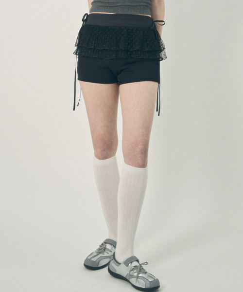 MIHEV(ミヘブ)の「レイヤードポルカドットレーススカート(スカート・レディース・その他・FREE)」の15枚目の写真