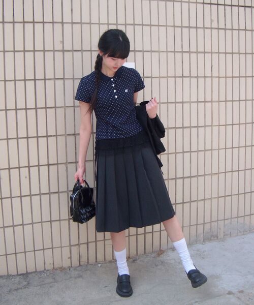 MIHEV(ミヘブ)の「レイヤードポルカドットレーススカート(スカート・レディース・その他・FREE)」の12枚目の写真