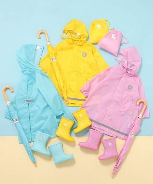 BREEZE（ブリーズ）の「スマートレインシューズ（レインシューズ・キッズ・ブルー/ベージュ/イエロー/グリーン/ピンク・14/15 /16/17/18/19/20/21）」の9枚目の写真