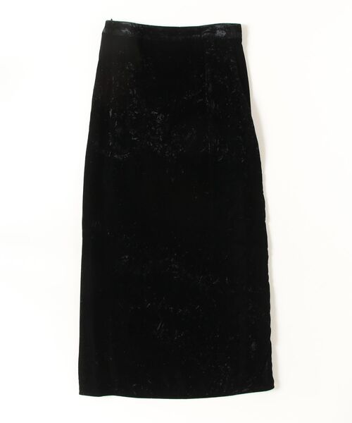 CINOH(チノ)の「CRUSHED VELOUR LONG SKIRT(スカート・レディース・ブラック・36/38)」の7枚目の写真