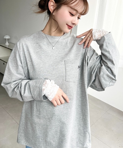 今週限定値下げ mame ギャザー トップス カットソー ギャザーカットトップス(カットソー)｜トップス｜MIESROHE（ミースロエ